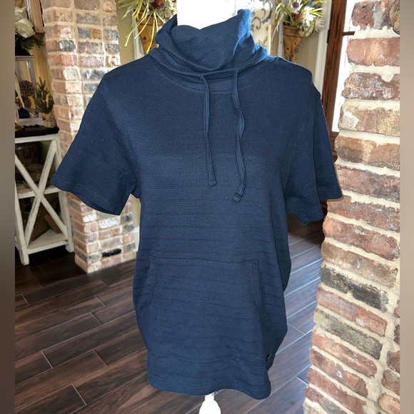 Original DNMX Outdoors High neck  Men Navy Blue Short Sleeve Pullover - Picture 1 of 8